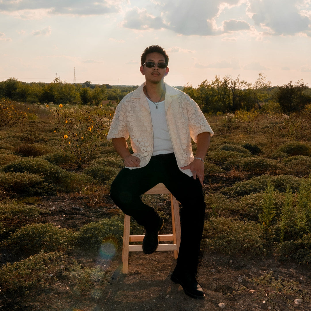 L(ACE) CROPPED BUTTON UP