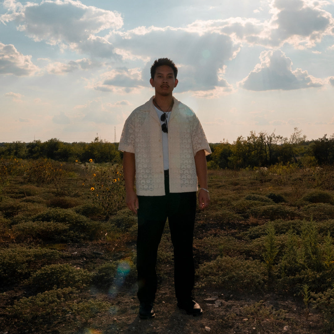 L(ACE) CROPPED BUTTON UP